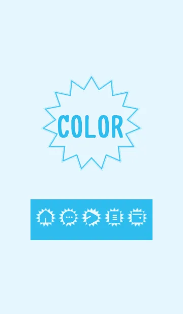 [LINE着せ替え] blue color H09の画像1