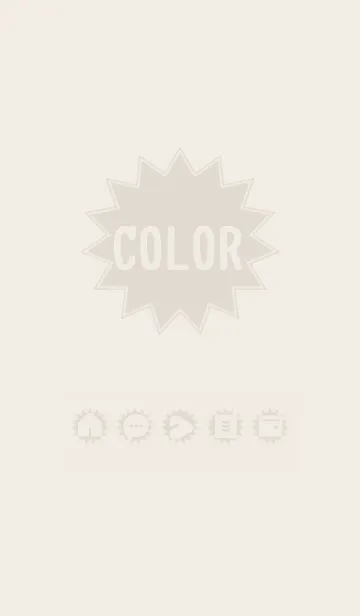 [LINE着せ替え] brown color H07の画像1