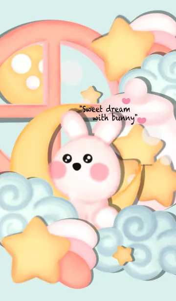 [LINE着せ替え] Sweet dream with bunny 7の画像1