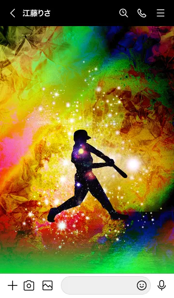 [LINE着せ替え] 野球 Baseball Rainbowの画像3