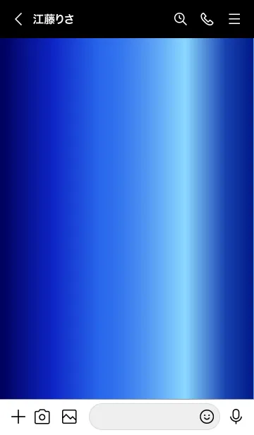 [LINE着せ替え] Simple Gradation -GlossyBlue 19-の画像3