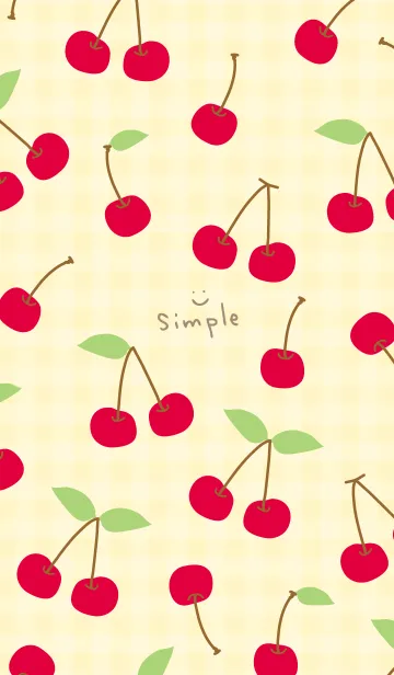 [LINE着せ替え] チェリー チェリー シンプル7の画像1