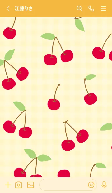 [LINE着せ替え] チェリー チェリー シンプル7の画像3