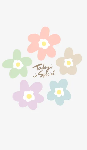 [LINE着せ替え] 北欧風 お花16の画像1