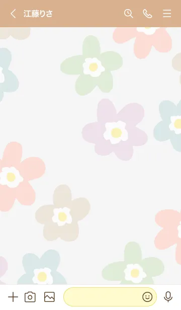 [LINE着せ替え] 北欧風 お花16の画像3