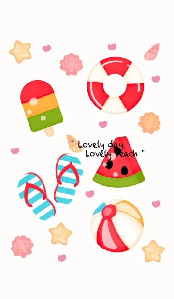 [LINE着せ替え] Summer time 3 :)の画像1