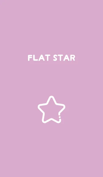 [LINE着せ替え] FLAT STAR / Orchidの画像1