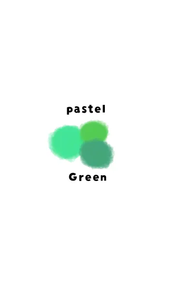[LINE着せ替え] pastel！！color/greenの画像1