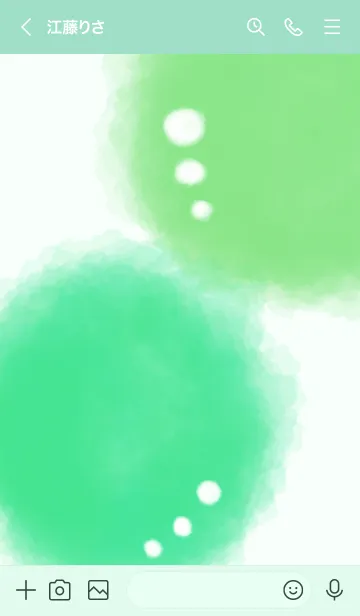 [LINE着せ替え] pastel！！color/greenの画像3