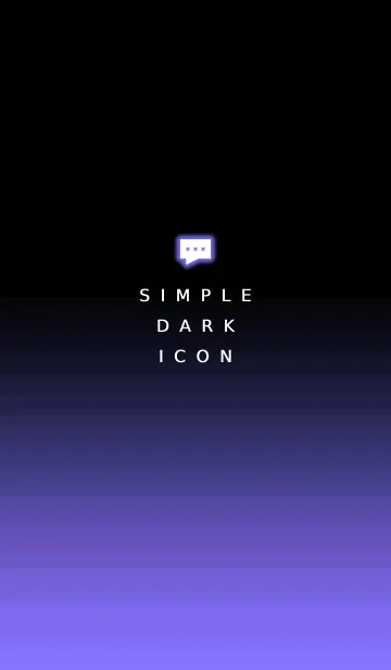 [LINE着せ替え] シンプル ダーク アイコン 24の画像1