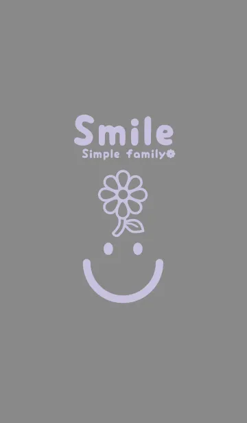 [LINE着せ替え] スマイル＆flower Battle Ship Grayの画像1