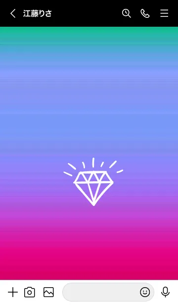 [LINE着せ替え] グラデーション ダイアモンド  148の画像3