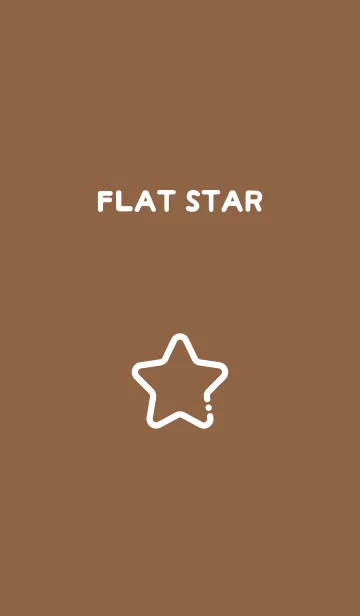 [LINE着せ替え] FLAT STAR / Brownの画像1