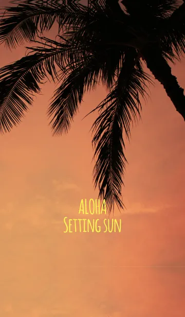 [LINE着せ替え] ALOHA Setting sun...9の画像1