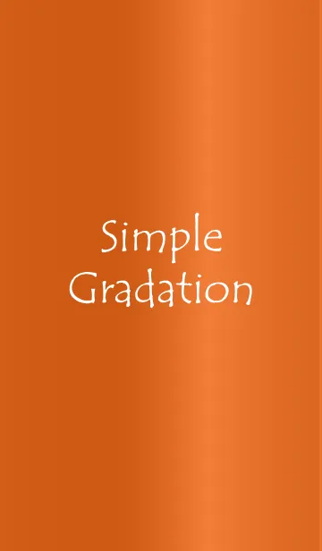 [LINE着せ替え] Simple Gradation -GlossyOrange 8-の画像1