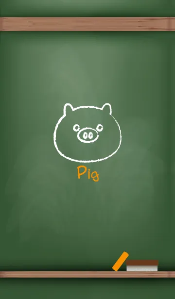 [LINE着せ替え] blackboard Pig 65の画像1