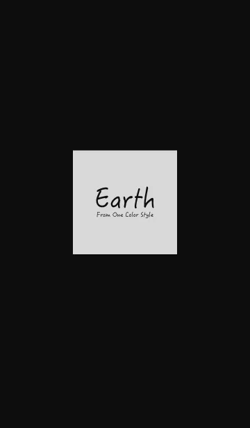 [LINE着せ替え] Earth／黒灰の画像1