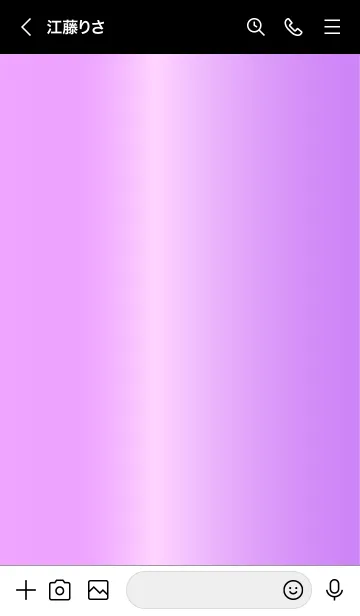 [LINE着せ替え] Simple Gradation -GlossyPurple 15-の画像3