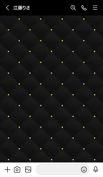 [LINE着せ替え] LOVE QUILTING BLACK 12の画像3