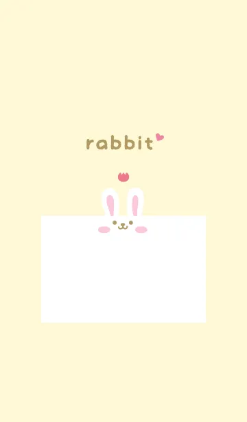 [LINE着せ替え] Rabbits. Tulips / Yellowの画像1