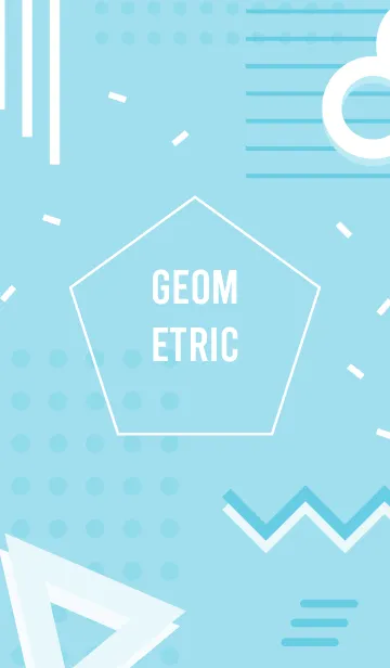[LINE着せ替え] Geometric Blizzard Greenの画像1