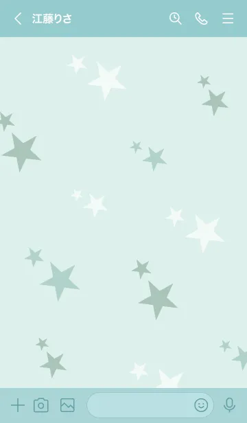 [LINE着せ替え] 3色の星13の画像3