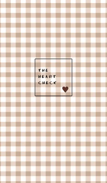 [LINE着せ替え] ザ ハート チェック 270の画像1