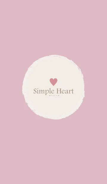 [LINE着せ替え] Simple Heart-Dusky Pink.MEKYM 32の画像1