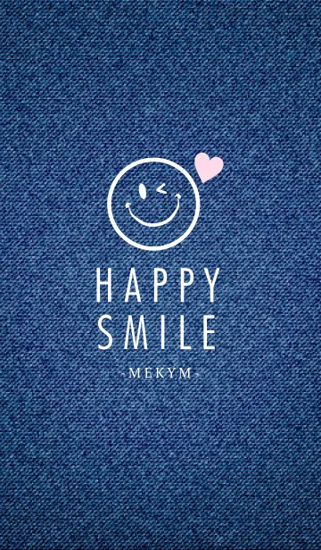 [LINE着せ替え] HAPPY SMILE DENIM-HEART 17の画像1
