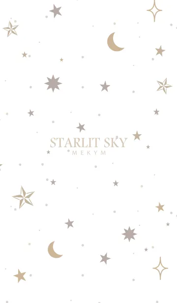 [LINE着せ替え] SIMPLE-STARLIT SKY MEKYM 17の画像1