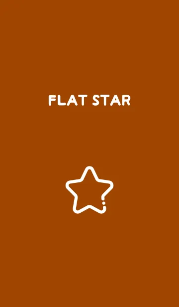 [LINE着せ替え] FLAT STAR / Russet Brownの画像1