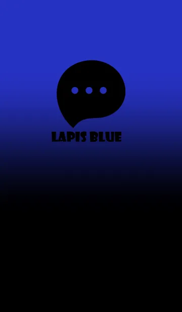 [LINE着せ替え] Black & Lapis Blue Theme V2 (JP)の画像1