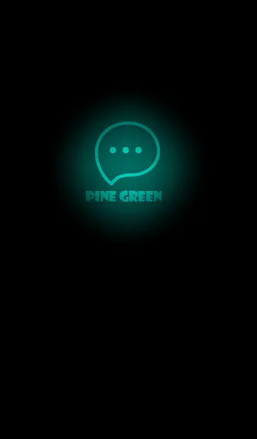 [LINE着せ替え] Pine Green Neon Theme V2 (JP)の画像1