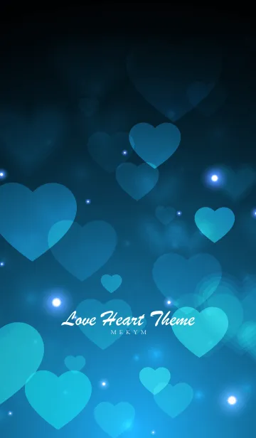 [LINE着せ替え] Love Heart Theme -DODGER BLUE-の画像1
