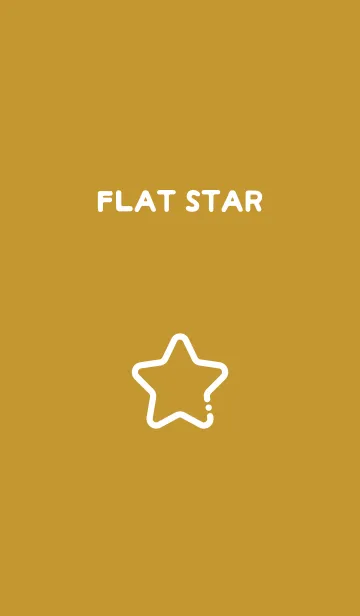 [LINE着せ替え] FLAT STAR / Yellow Ocherの画像1