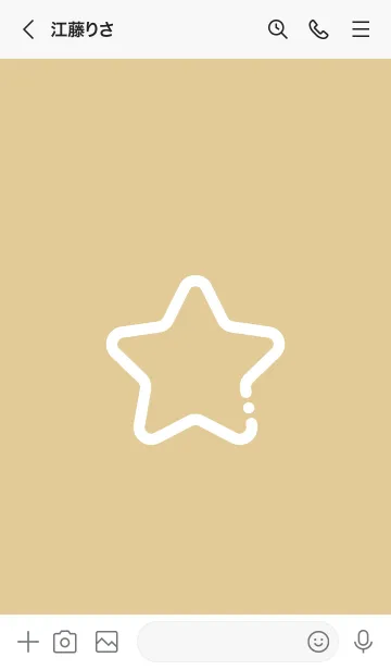 [LINE着せ替え] FLAT STAR / Yellow Ocherの画像3