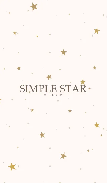 [LINE着せ替え] SIMPLE STAR NATURAL YELLOW 18の画像1