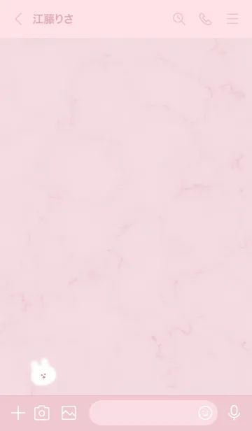 [LINE着せ替え] マーブルとうさぎ♥ピンク06_1の画像3