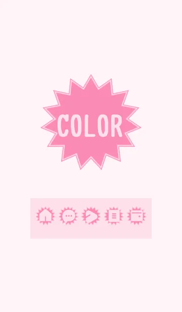 [LINE着せ替え] pink color H06の画像1