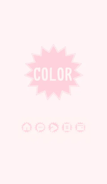 [LINE着せ替え] pink color H08の画像1
