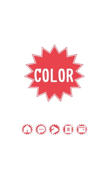 [LINE着せ替え] red color H08の画像1