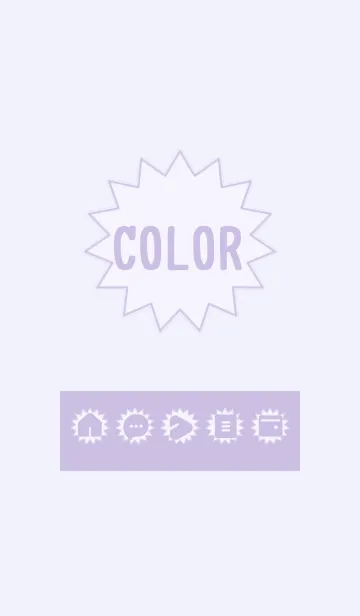 [LINE着せ替え] purple color H09の画像1