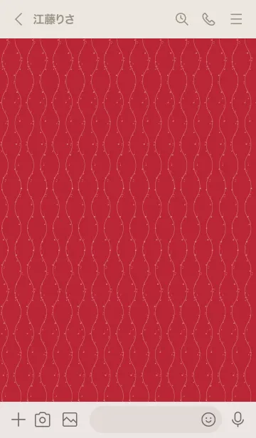 [LINE着せ替え] 和音 立涌と音符 朱の画像3