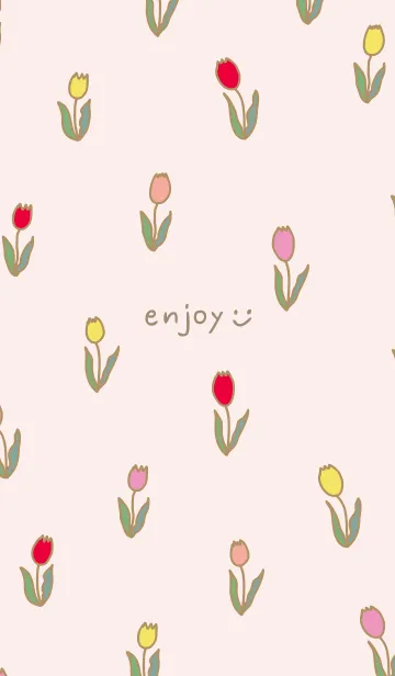 [LINE着せ替え] カラフル チューリップ29の画像1