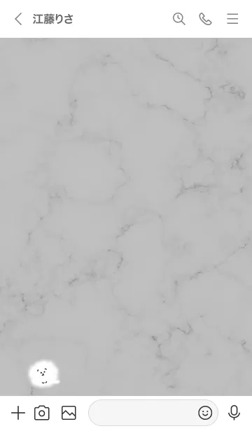 [LINE着せ替え] マーブルと犬♥グレー01_1の画像3