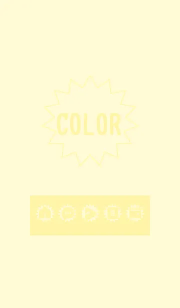 [LINE着せ替え] yellow color H10の画像1