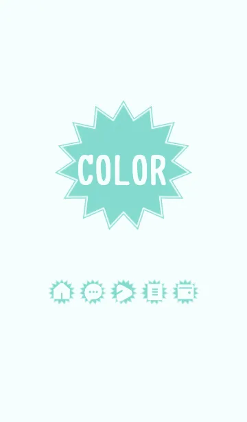 [LINE着せ替え] green color H18の画像1