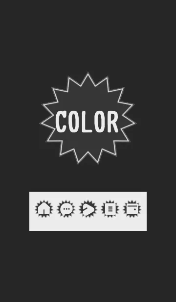 [LINE着せ替え] bw color H07の画像1