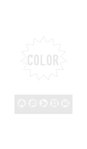 [LINE着せ替え] bw color H08の画像1