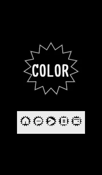 [LINE着せ替え] bw color H10の画像1